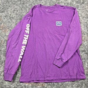 Vans Off the Wall Purple Long Sleeve T-shirt men’s Size Large
